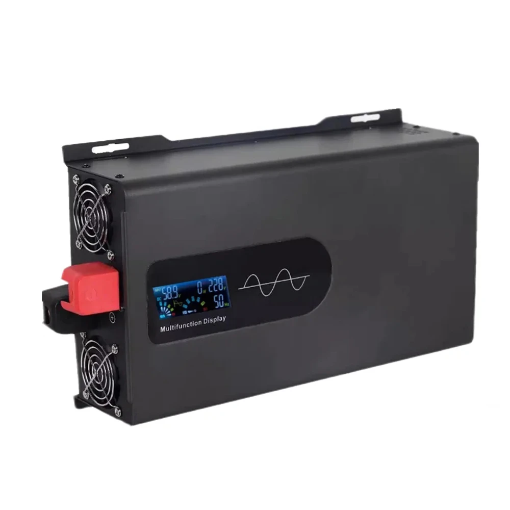 Pure Sine Wave Inverter 5000W 6000W Double EU Socket DC 12V 17V 24V 48V To AC 220V 50HZ 60Hz Voltage Converter Inverter
