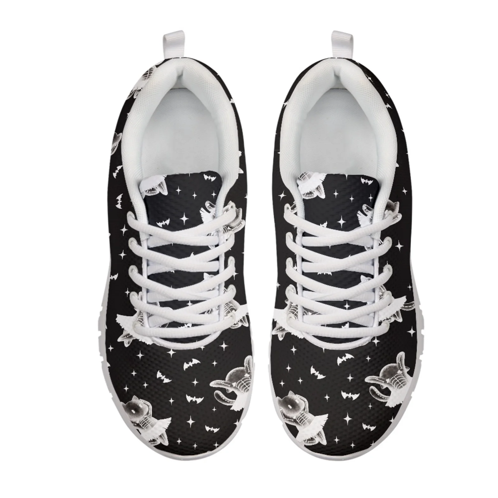 Coloranimal Little Ghost Bat Design Fashion 2026 Work Shoes for Men Mesh EVA Sole Slip On Tennis Running Shoes Fitness Shoes