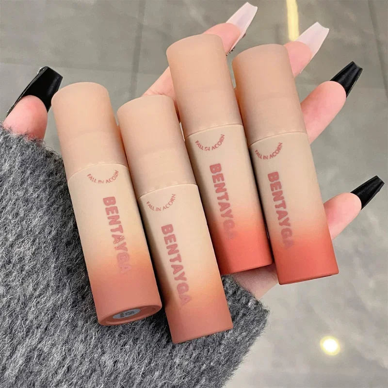 Rose Red Brown Matte Liquid Lipstick 6 colori Waterproof Lasting Easy To Wear Velvet Nude Misty Lip Gloss Lips Makeup Cosmetics