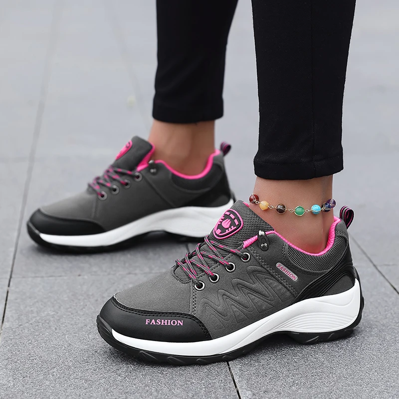 2024 New Women's Vulcanized Shoes Comfortable and Casual Running Shoes Anti Slip Fashion Increase Lightweight Sports Shoes