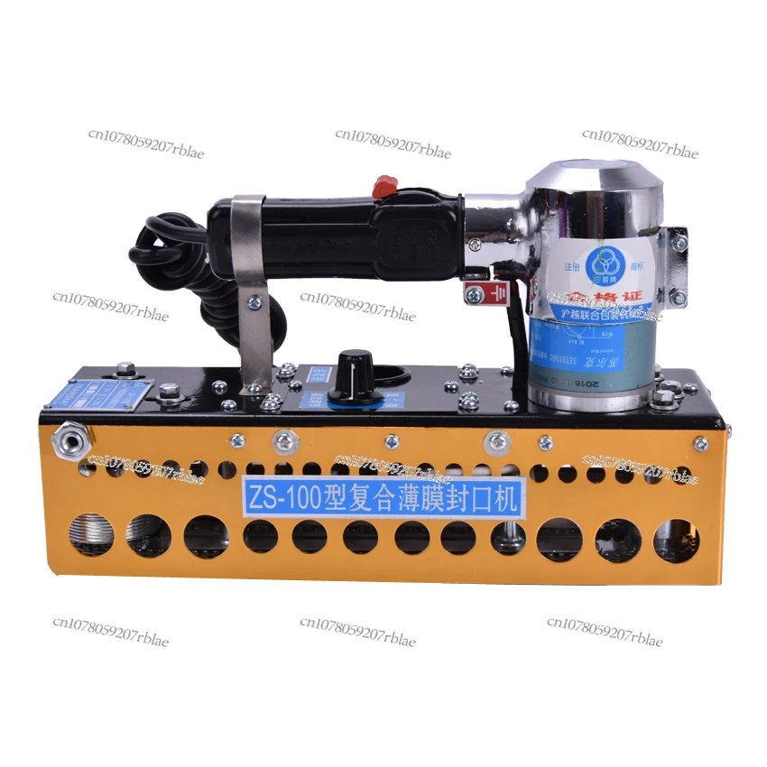 Wholesale Portable Continuous Plastic Bag Sealing Machine + ZS-100 Manual Chain Compound Film Bag Sealer 1pc