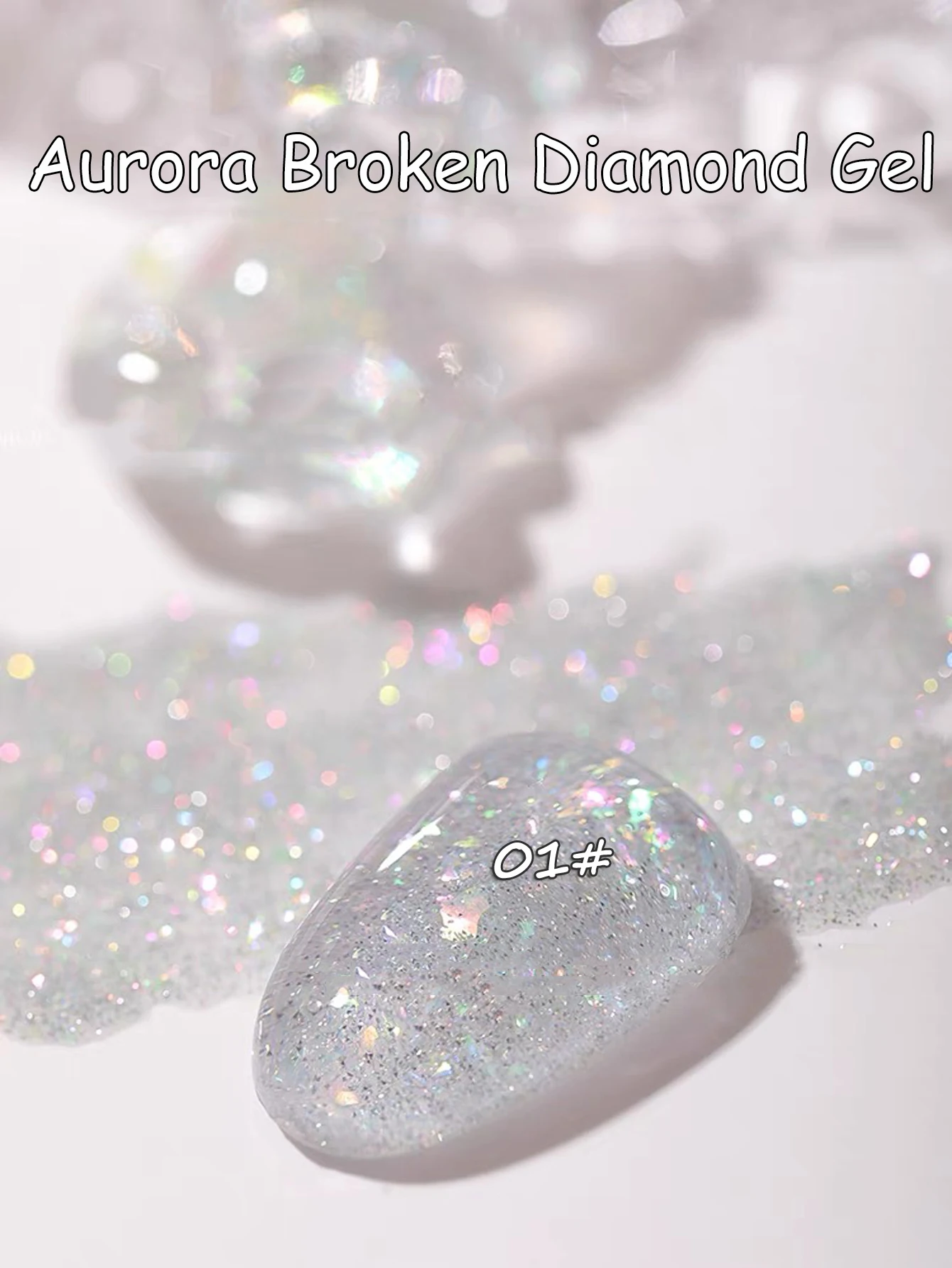 WS 10 ml 9-farbiger roter reflektierender, glänzender Nagel-Gel-Nagellack, funkelnder, semi-permanenter Soak-Off-UV-Gel-Glitzer, DIY-Nagelkunst für den Winter