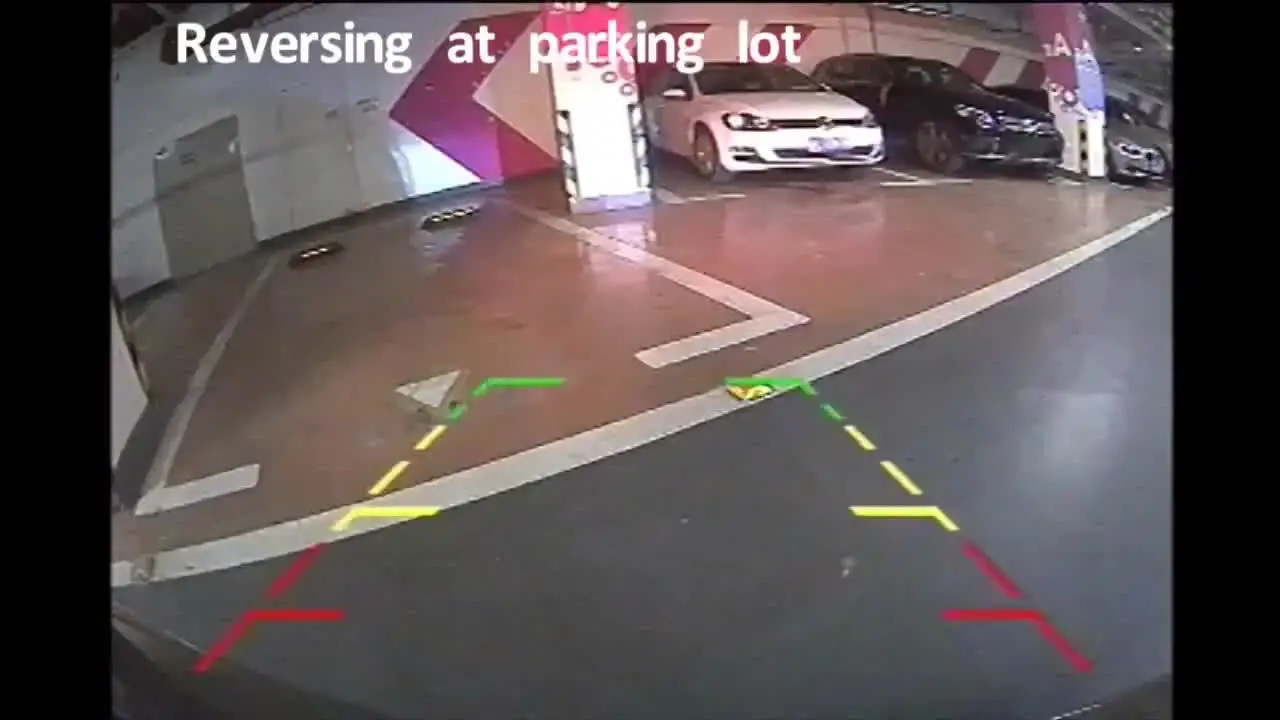 كاميرا احتياطية للرؤية الخلفية عين السمكة AHD 1080P/CVBS مع رؤية ليلية وخطوط دليل وقوف السيارات وسيارات الدفع الرباعي والبيك اب والتخييم والجرار والشاحنات