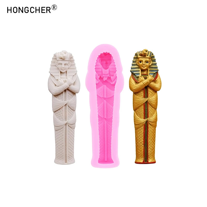 Egyptian Mummy Resin Craft Silicone Molds for DIY Home Decor Unique Stickers Figurines & Resin Art Decorations