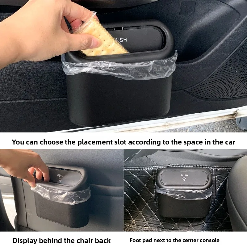 Für Haval GWH H9 2014 ~ 2025 Auto Tür Sitz Clip Ständer Halter Mülleimer Mit Deckel Platz Drücken Kleinigkeiten aufräumen Hängen Mülleimer