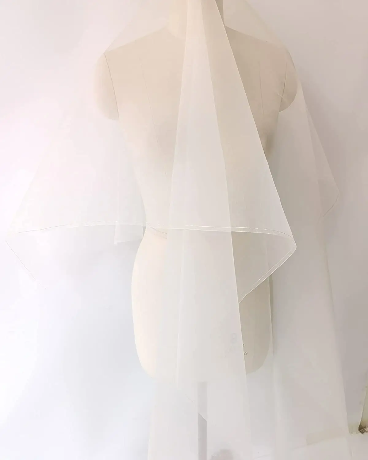 1 Meter X 1,14 Meter Färbbarer Naturweißer 100% Seidenorganza-Stoff Hochzeitsgaze – Detail 9