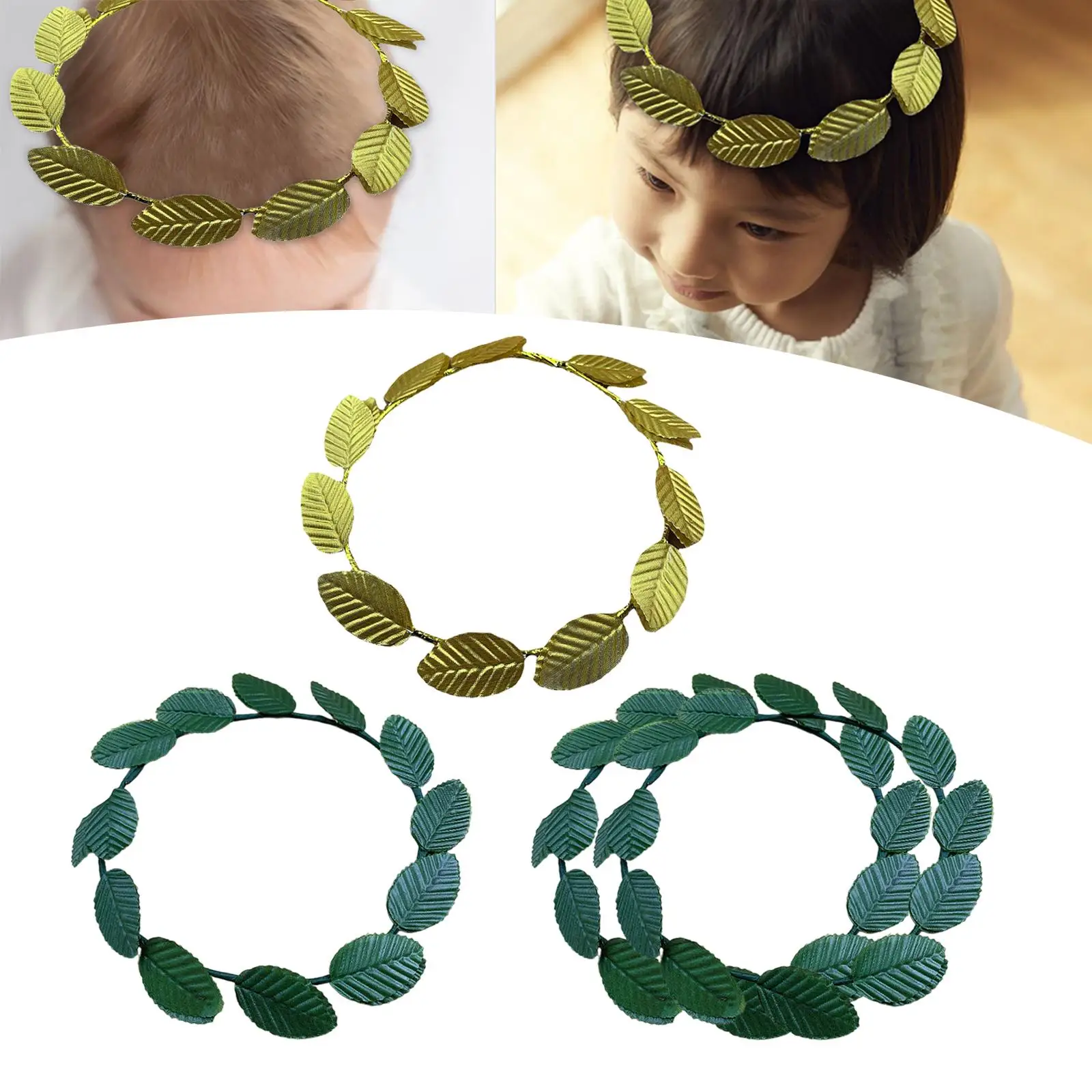 

Leaf Wreath Headwear Leaf Headband for Weeding Evening Banquet Christmas Girls