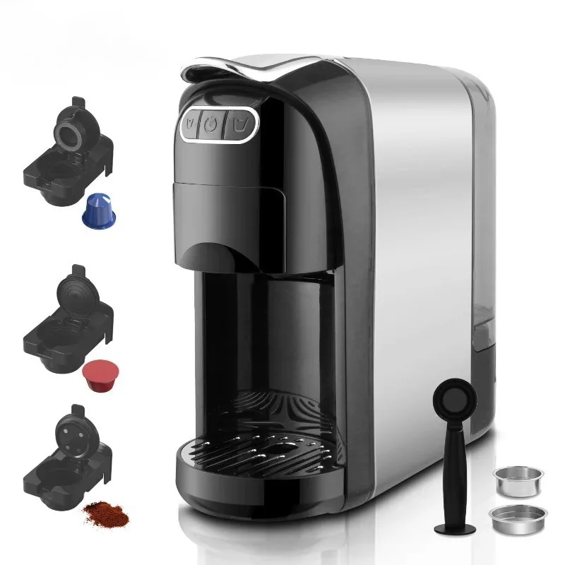 20Bar Espresso Machine 700ml Tank Stainless Steel 40s Heat-Up Anti-Block Pump Adjustable Grinder Brew System Household
