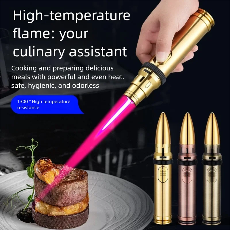 Personalized Flame Direct Jet Lighter Cigar Specific Igniter Outdoor Windproof Barbecue Baking Igniter