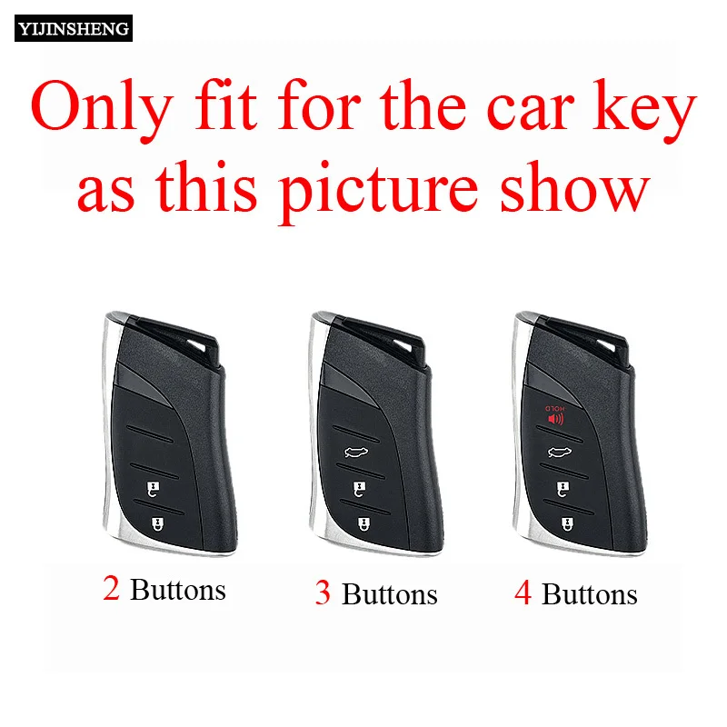 2 3 4 Buttons Carbon Style ABS Plastic Car Key Case Cover Fob for Lexus UX ES UX200 UX250h ES200 ES300h ES350 US200 US260h