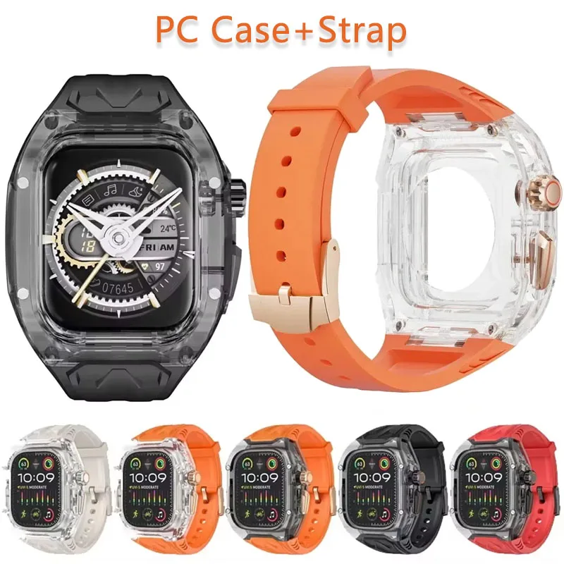 حافظة كمبيوتر + حزام لساعة أبل Ultra3/2 49 مللي متر 11 10 46/42 مللي متر سوار غطاء حماية شامل iWatch 9 8 7 6 SE 45/41 مللي متر 44 مللي متر #1