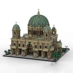 Moc 2024 New Architecture Berlin Cathedral Modular Model Kit Iconic Landmark Diy Building Blocks Bricks Toys for Children Gifts