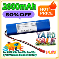 For ILIFE V3s Pro V5s Pro V8s X750 Vacuum Cleaner 14.8V 2600mAh Battery