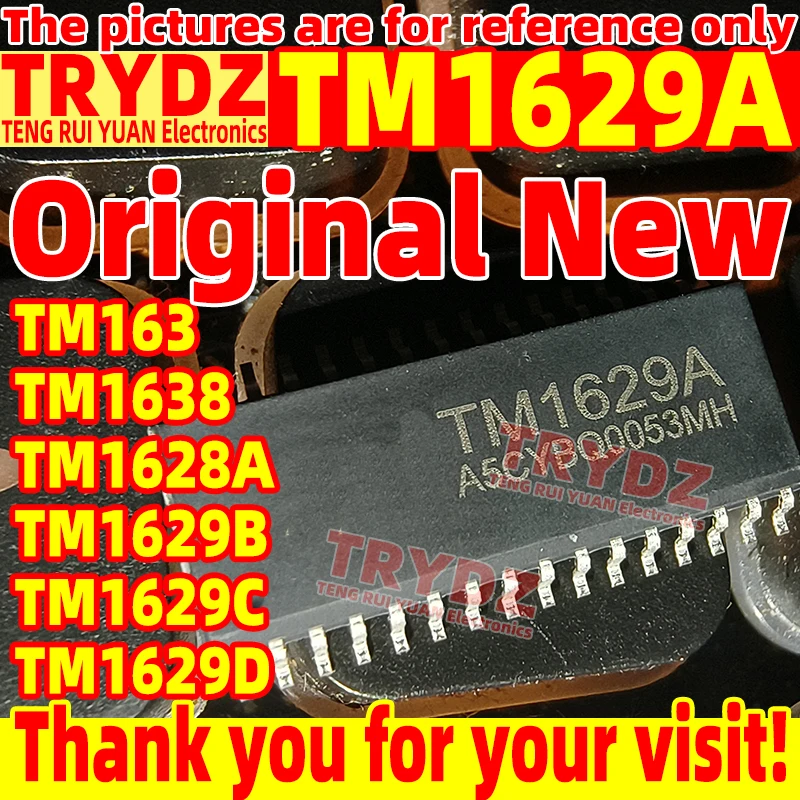 100-10pcs Original New TM1637 TM1638 TM1628A TM1629A TM1629B TM1629C TM1629D SOP28 SOP32