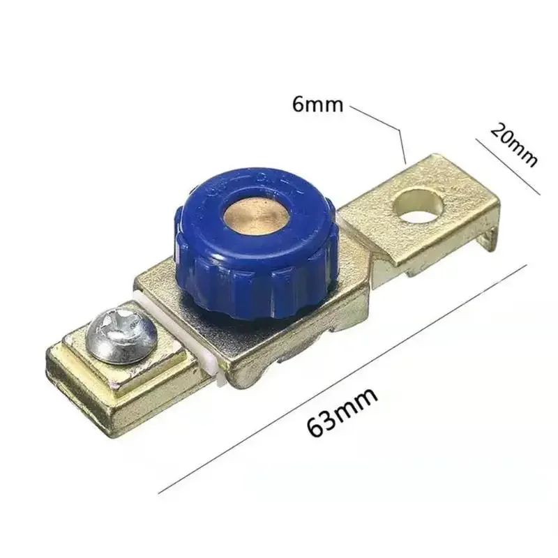 

Blue Battery Cut-Off Switch for Car, Boat, RV; Anti-Leakage Zinc Alloy Battery Terminal Isolator for Motorcycles