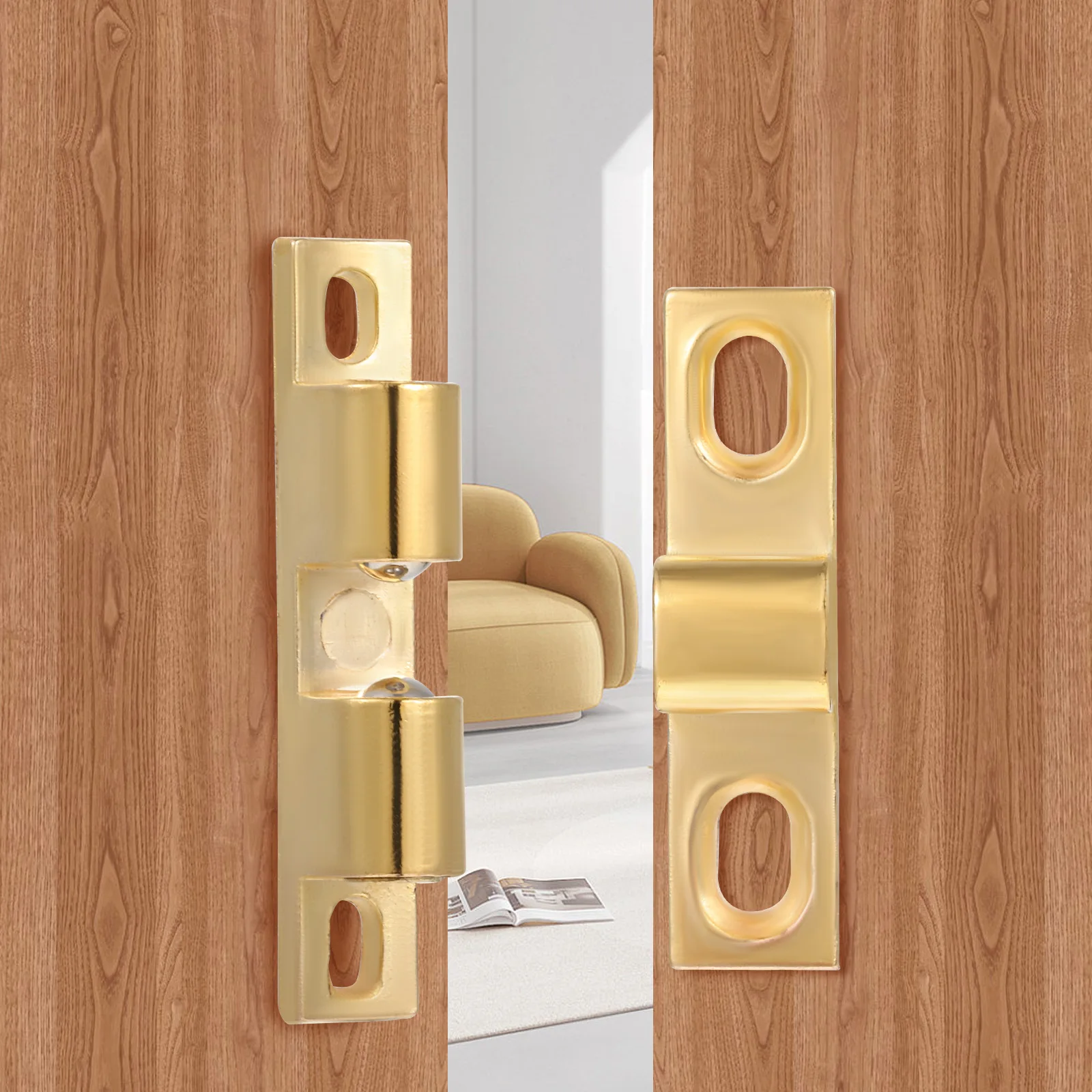 

12 Pcs Alloy Ball Catch Cabinet Door Roller Ball Catches For Interior Doors Latches Durable Furniture Hardware Easy Install