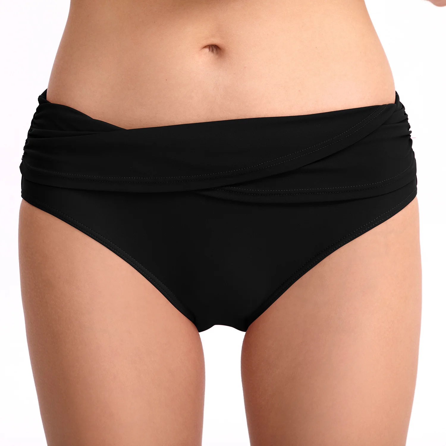 swimming trunks for women's briefs solid color sexy buttocks lifting to make them look slimming and wrinkl
