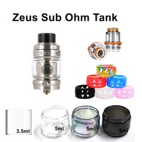 Hong Zeus Subohm Accessories For Geekvape Zeus Sub Ohm Tank2021 Bubble Normal 5/3.5ml Glass Tank Protector Rebuild Mesh Coil Kit