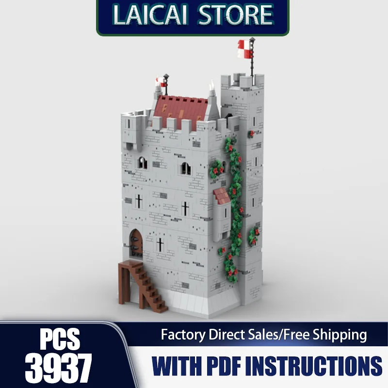 Modular City Building Moc Building Bricks Harlon Keep - Tower House Technology Modular Blocks Gifts Christmas Toys Sets Assembly