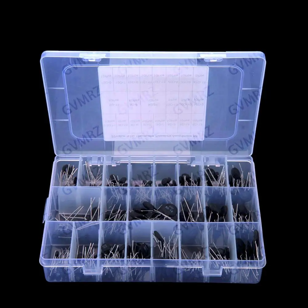 22Values 3D-15 3D-9 5D-5 5D-7 5D-9 10D-5 10D-720D-9 NTC Thermistor Resistor Assortment kit  8D-15 10D-15