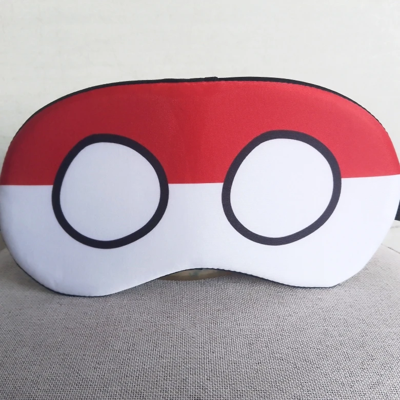 Countryballs Mask Sleeping Soft Plush Doll Germany Italy USA France Russia Poland Ball Polandball Blindfold for Sleep Toy Gift