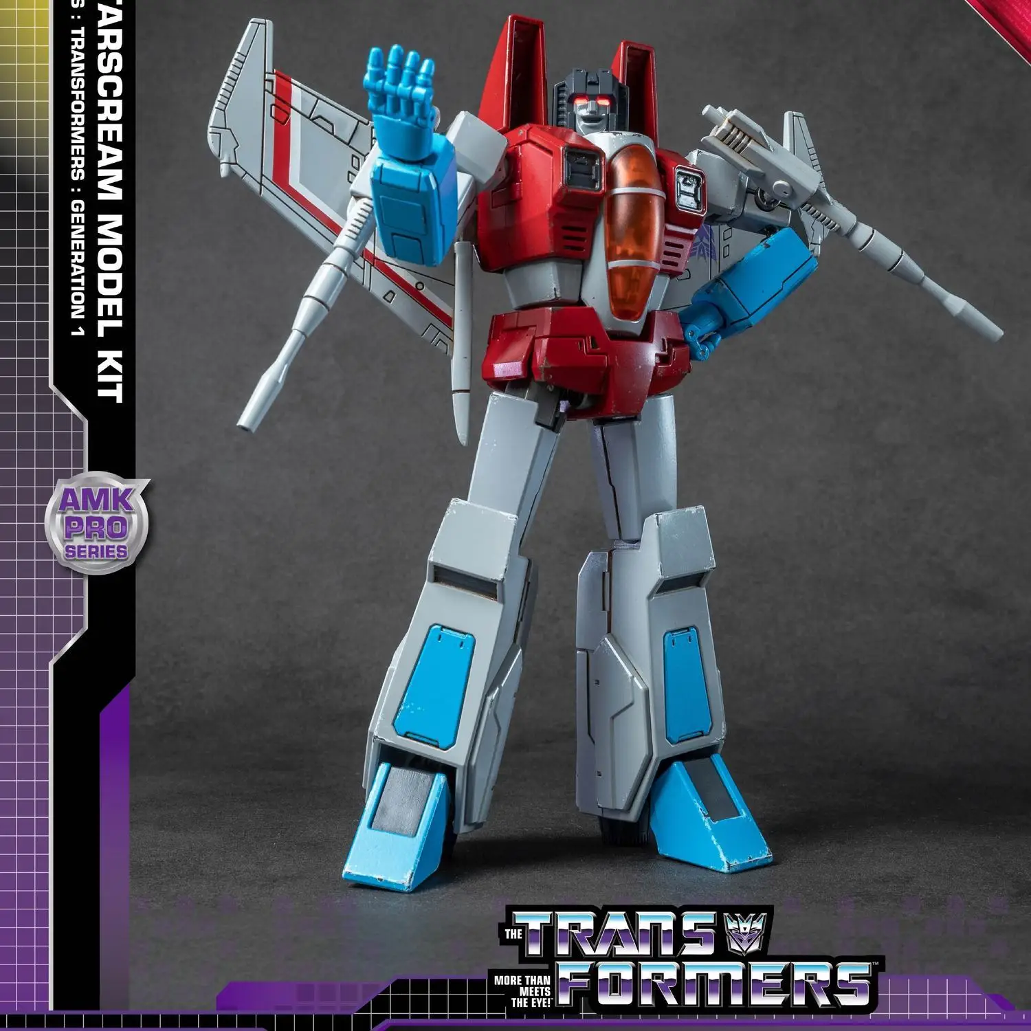 Yolopark Transformers Starscream Geração Um AMK PRO Série 19cm Kit Modelo Brinquedo Boneco de Ação