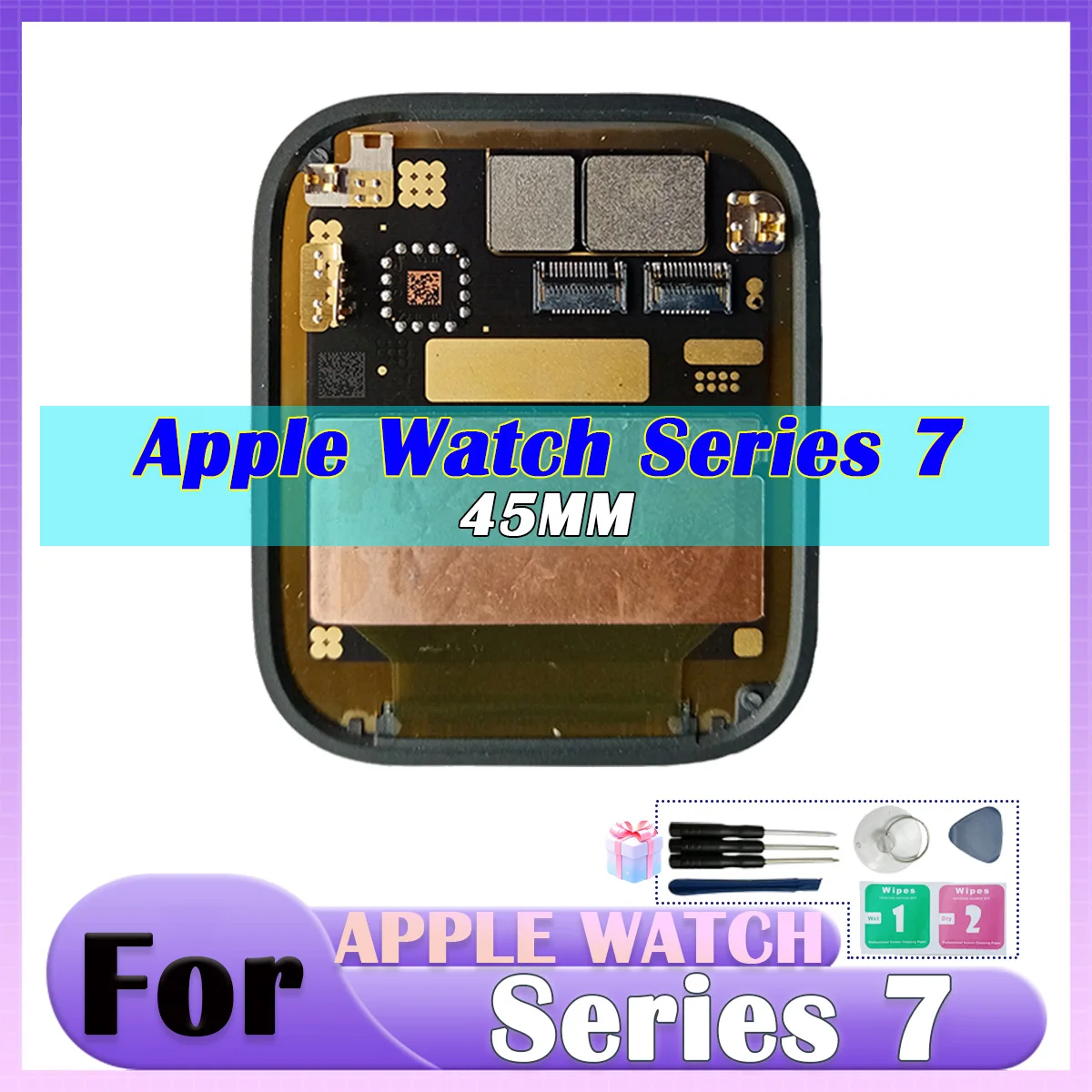 AMOLED dla apple watch Series7 ekran dotykowy lcd wymiana zespołu Digitizer, dla apple watch S7 wyświetlacz LCD 41/45mm