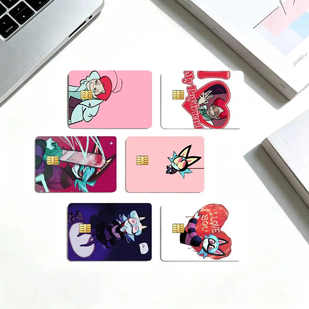 P-PSYCHO CUTIES A-Animation  Credit Card HD Stickers Game Card Decal Small Chip Waterproof Sticker Gift