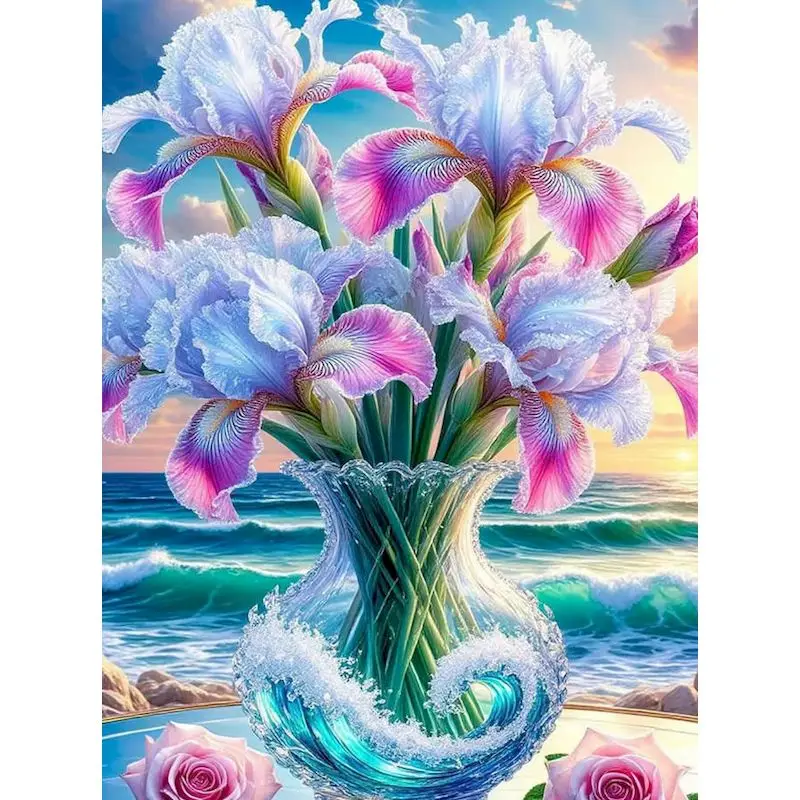 GATYZTORY Картина по номерам «Ваза» для домашнего декора, декоративная живопись, пейзаж, простая акриловая живопись на холсте, DIY рисование по номерам