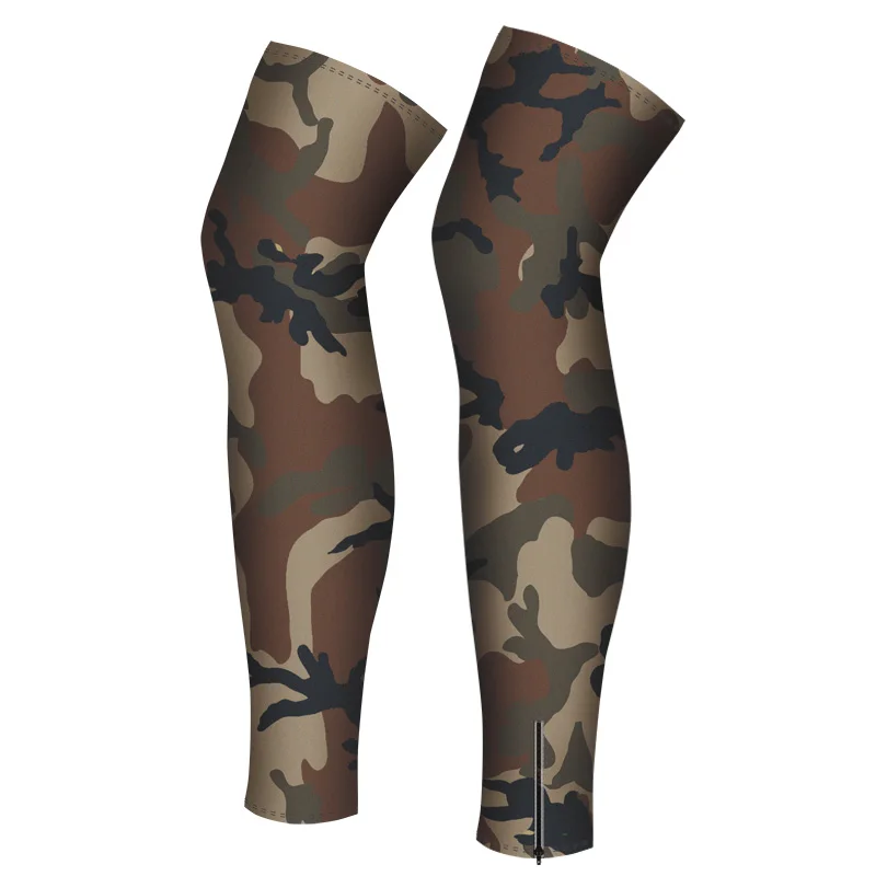 Outdoor Camo Cycling Leg Warmers Cover, Windproof Soft Shell, Knee Sleeve, Breathable, MTB Mountain Bike, Travel Protect Cover