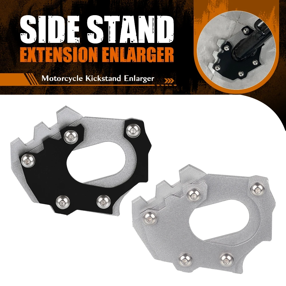 

Motorcycle Kickstand Extender Foot Side Stand Extension Pad Plate For Husqvarna Norden 901 SIDE STAND 890 Adventure R/S Aluminum