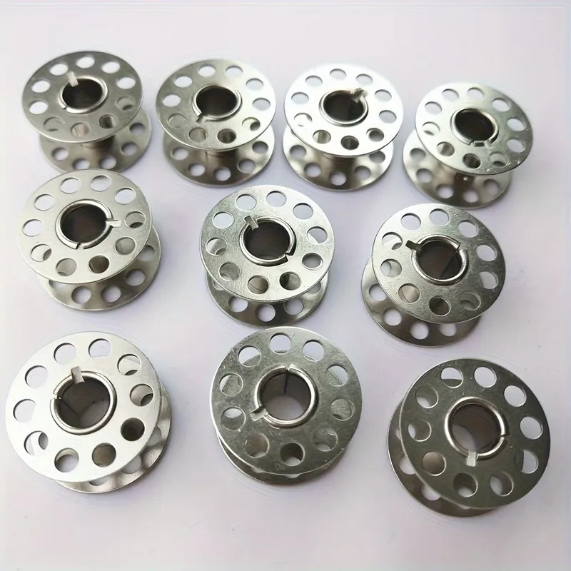 

21 шт. металлических шпулек с защитой от ржавчины, для шитья/квилтинга/вышивки, многоразовые, не деформируются, прочные принадлежности для шитья