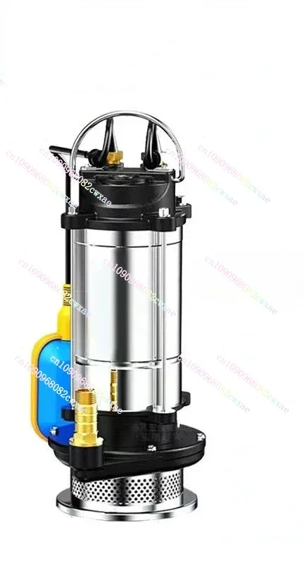 220V Float Type Stainless Steel Submersible Pump Agricultural Sewage Pump Household Agricultural Car Wash Sump Pump