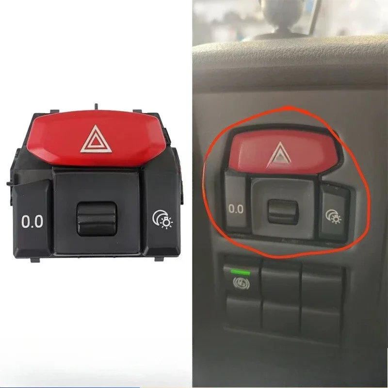 Double flash switch, suitable for hazard warning light double jump switch emergency switch