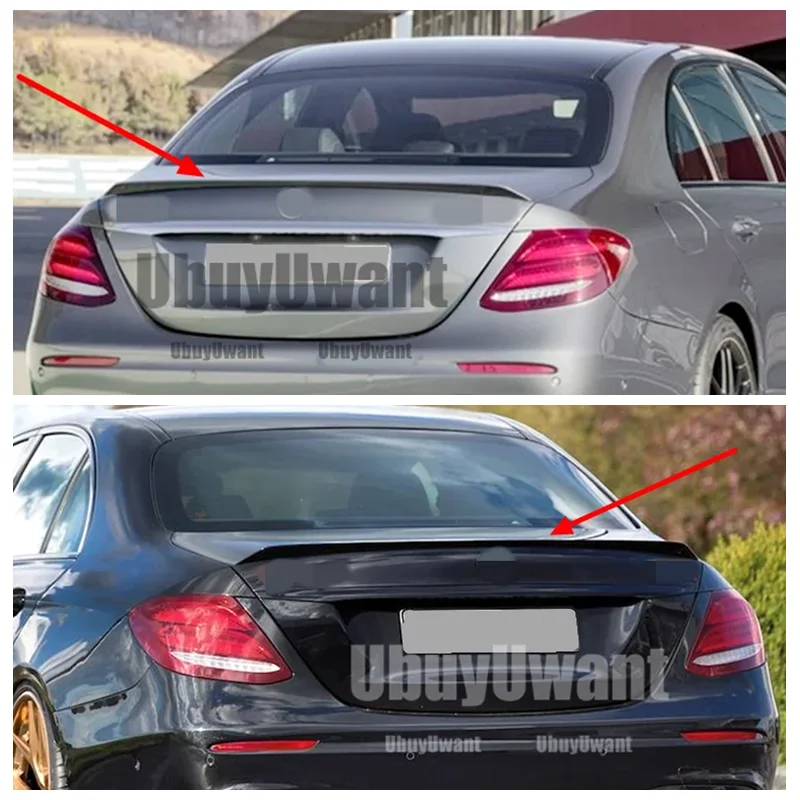 

For Mercedes Benz W213 Spoiler 2016 2017 2018 2019-21 E-class E200 E300 E320 E63 Spoiler High Quality ABS Car Rear Wing Spoiler