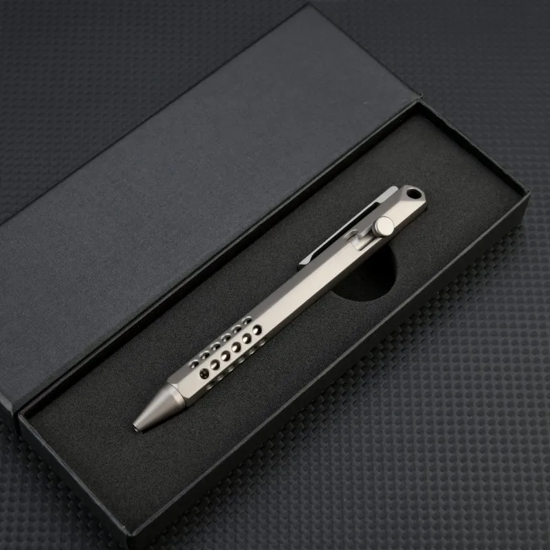 Titanium alloy Portable Pen 1pc Hexagonal Tactical Pen High Quality Multi-function Tool Glass Breaker Camping EDC Writing Pen view 2
