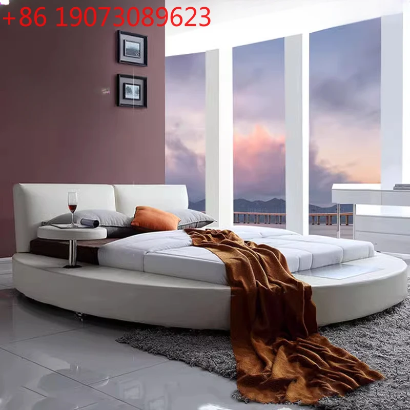 

Мобильная кровать принцессы, современный пол, круглый замок, кровать размера «queen-size» для девочек