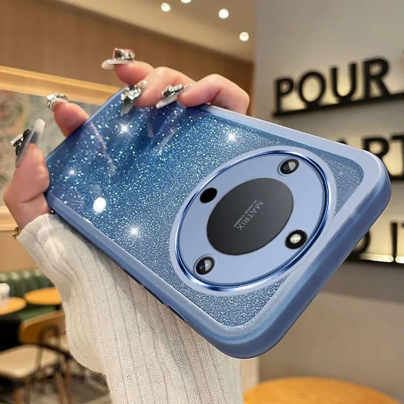 For Huawei Honor X9b X9C x8c X7C power Magic 6 7 Pro 400 Lite pro Case Glitter Shockproof Silicone Bumper Cover Case Honor X9c - Image 3