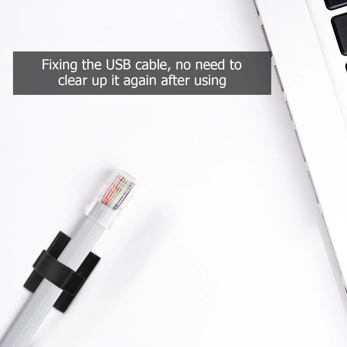 

100pcs Wire Clips Cable Organizer Durable Space Saving Wire Fixing Tool For Home Office Factory Indoor Outdoor Use