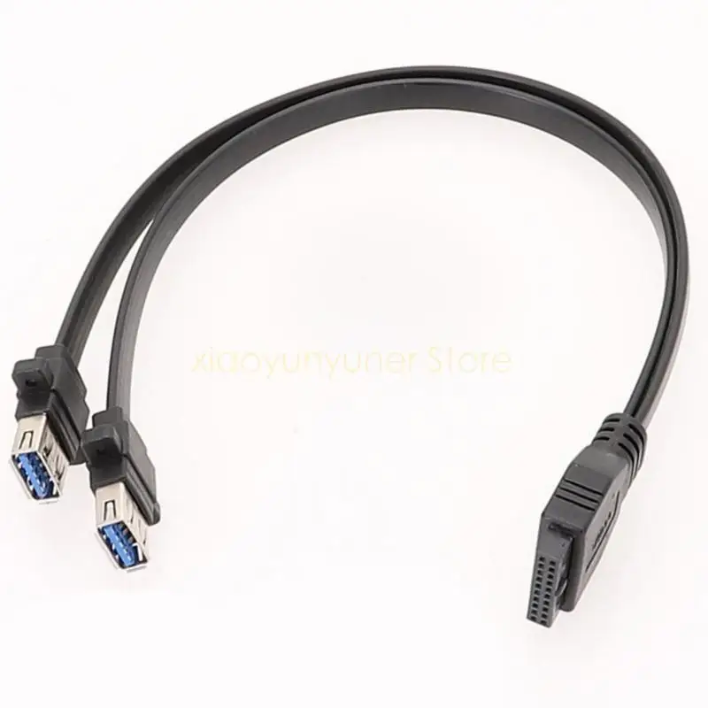USB3.0 Faceplate Cable Motherboards 19Pin Header to 2USB Port for Easy Access P9JB