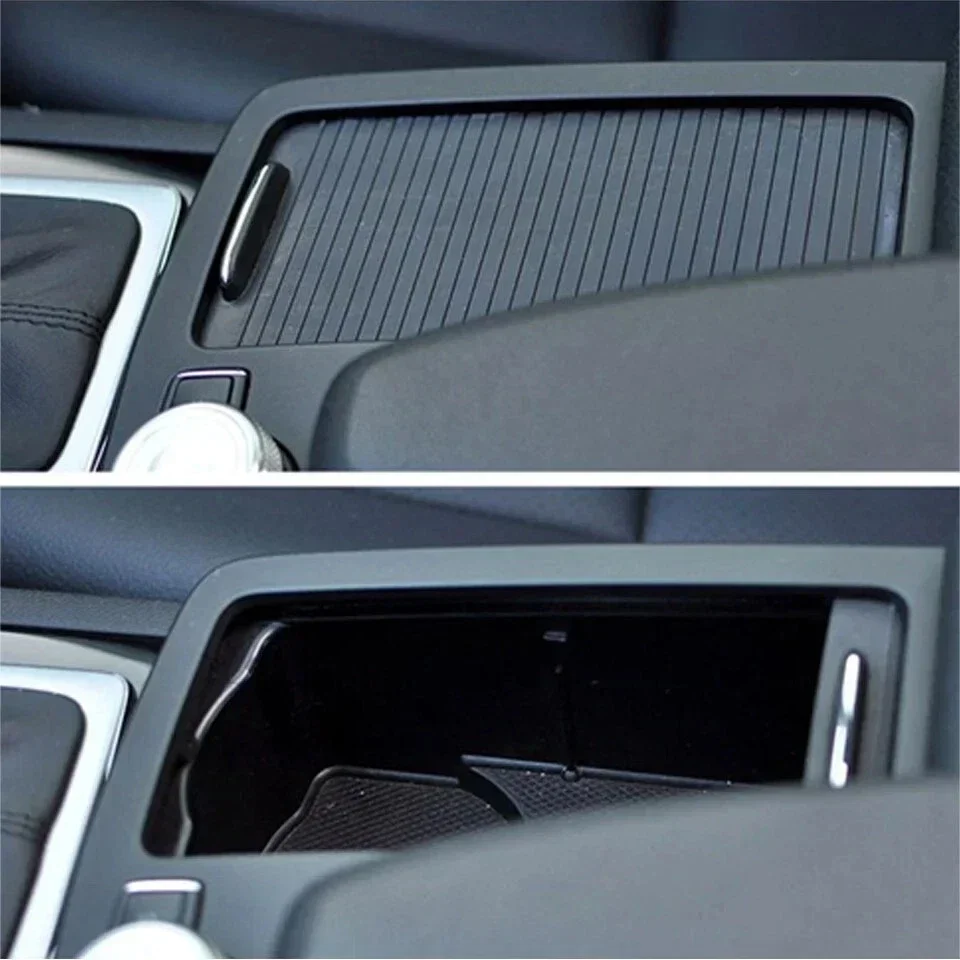 Schwarze Innenraum-Mittelkonsolen-Rolloabdeckung für Mercedes Benz C-Klasse …