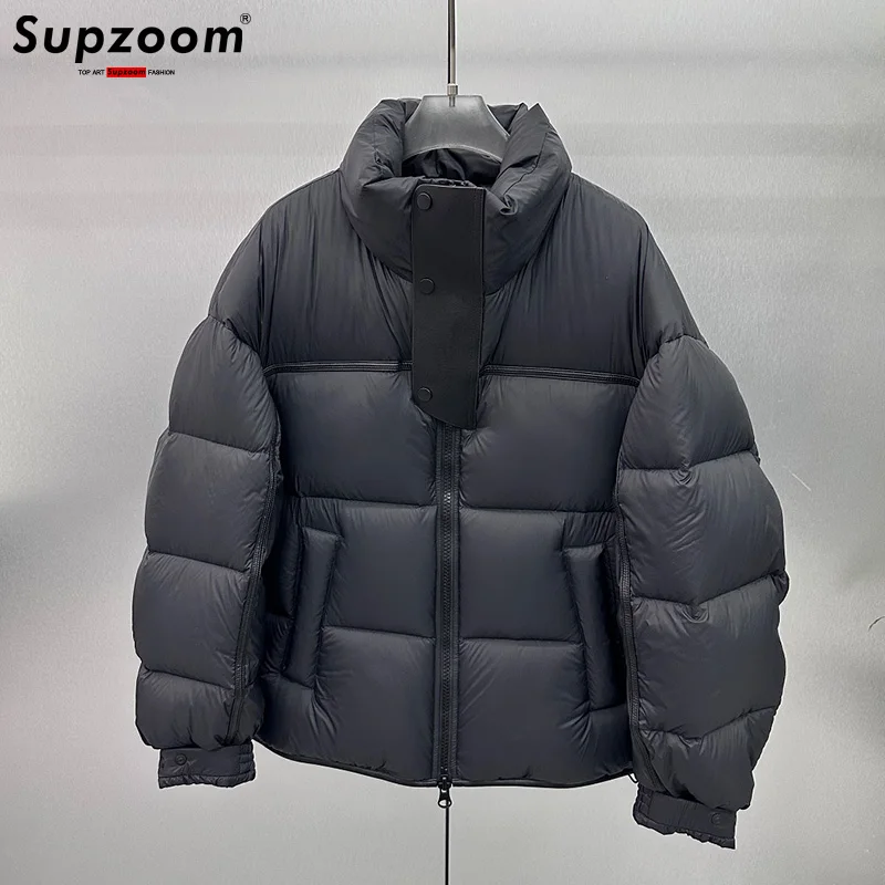 

Supzoom Новое поступление, модный топ с логотипом, мужская популярная одежда, утепленный красивый теплый воротник, повседневные зимние куртки для мужчин