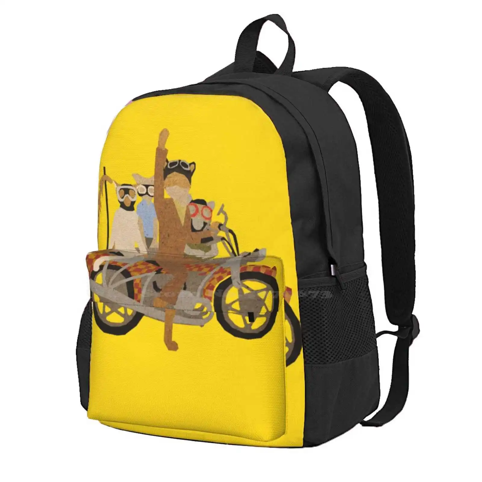 

Fantastic Mr Motorcycle Hot Sale Schoolbag Backpack Fashion Bags Fantastic Mr Fox Wes Anderson Motorcycle Roald Dahl Cardboard