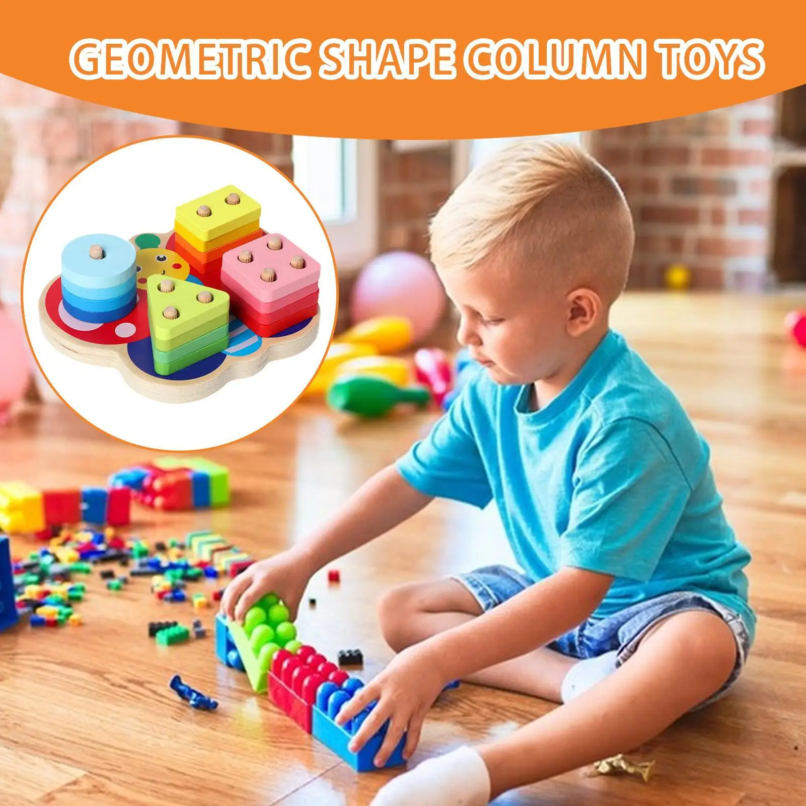 ของเล่นซ้อนกัน ของเล่นเสริมพัฒนาการเด็กก่อนวัยเรียน ฝึกทักษะการเคลื่อนไหวกล้ามเนื้อมัดเล็ก ฝึกการเรียนรู้รูปทรง ตัวต่อบล็อกสำหรับเด็กผู้ชาย เพื่อการศึกษา พัฒนาการ เล่นสนุกที่บ้าน