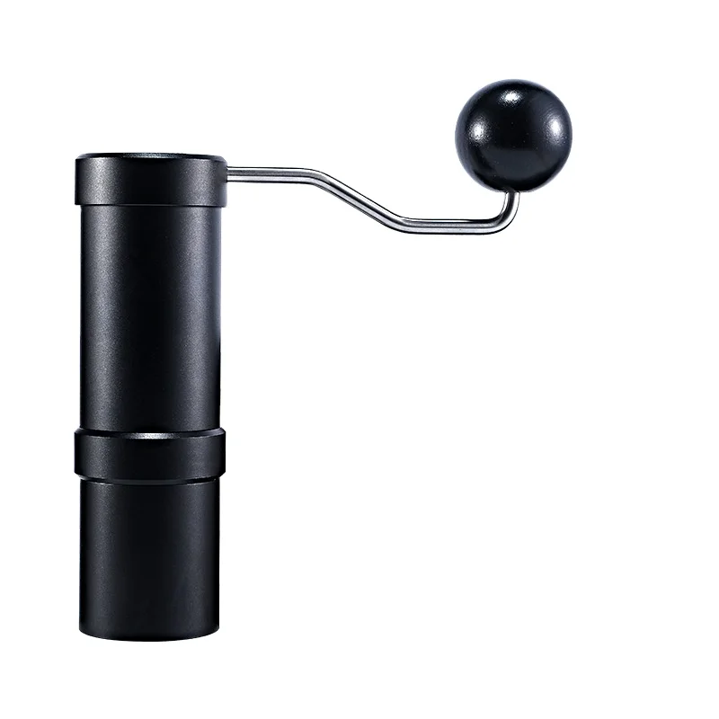 Silver Stainless Steel Titanium Plating Five Star Burr Manual Coffee Grinder Portable Mill 420 Stainless Steel Burrs Coffe