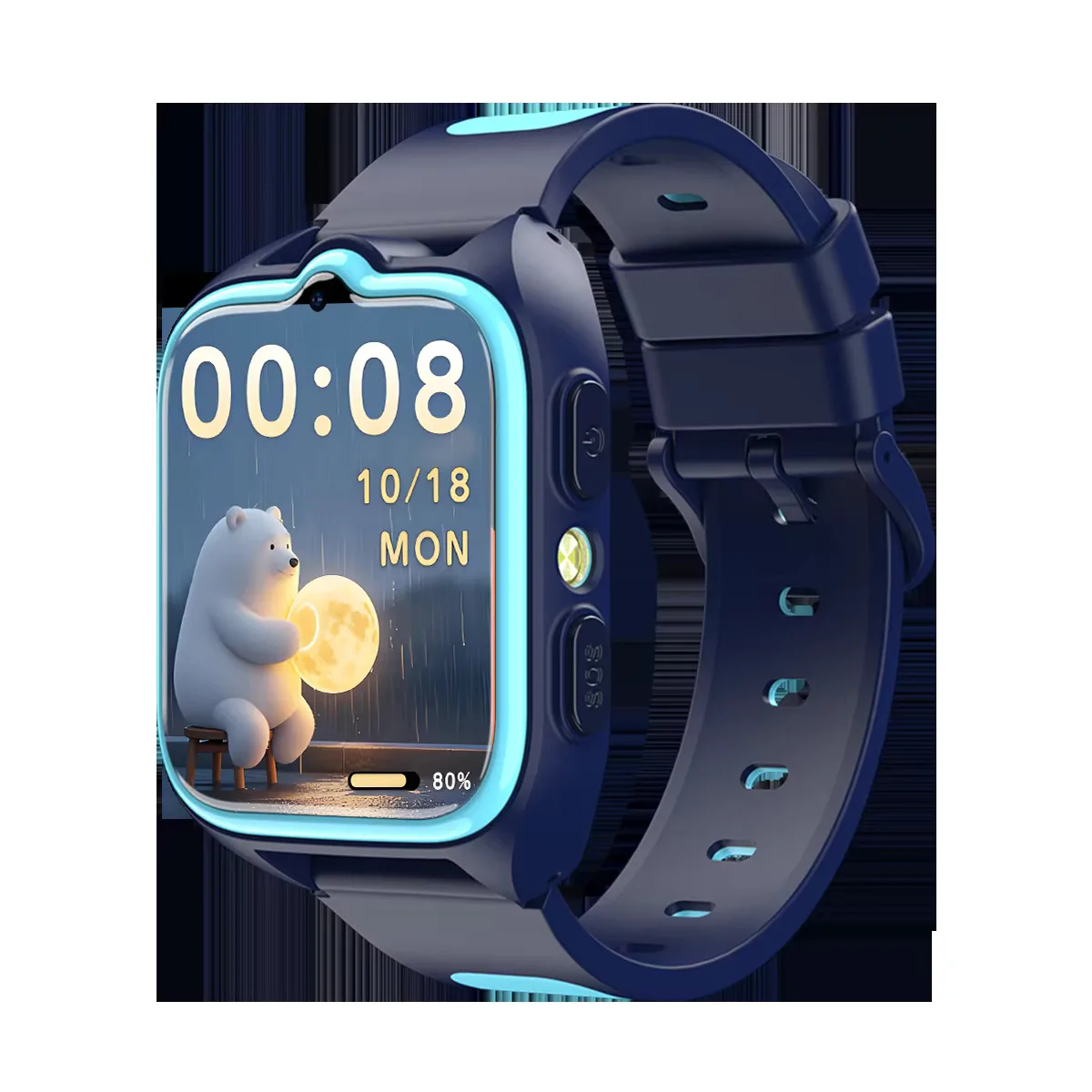 Blackview Z30 Kids Smart Watch Kindertelefoonhorloge, LBS+WiFi+GPS Triple AI Positionering, 4G Video Call, Phone Watch Smartwatch