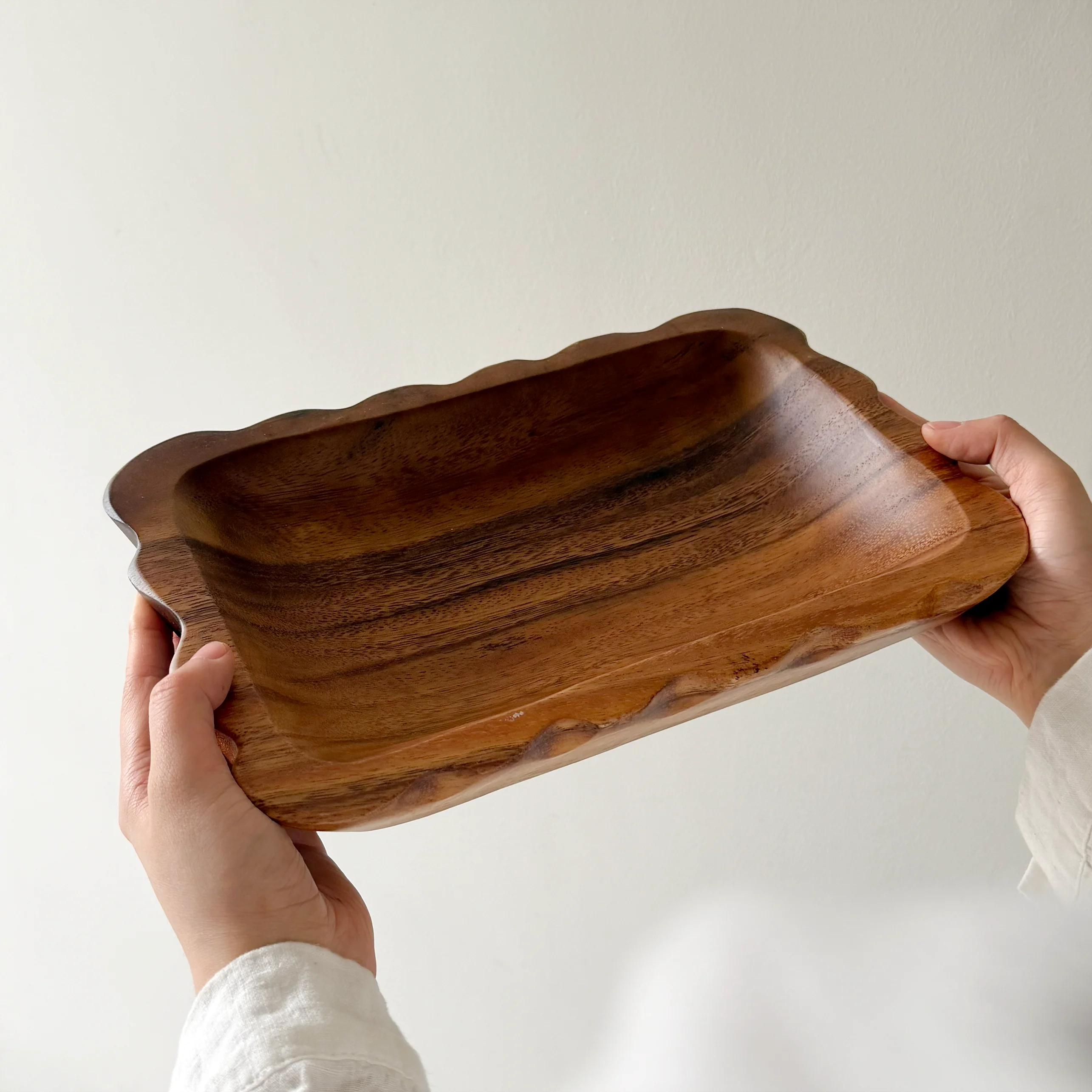 Walnut Fruit Basin Household Nut Snack Tray Hotel Side Dish Basin Inner Mongolia Beef Plate Household Jewelry Decorative Tray
