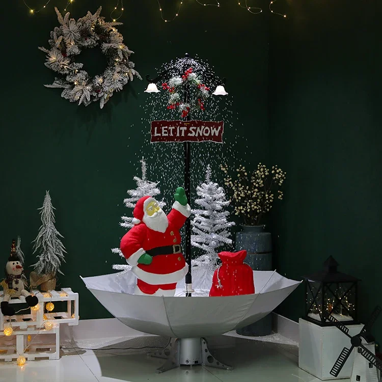 

Factory wholesale custom made 1.7m large big plastic snow christmas tree for decoration