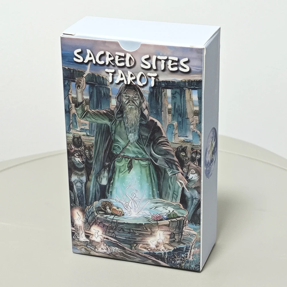 

Sacred Sites Tarot 78 Pcs Colorful Tarot Cards Connect with The Age-old Wisdom of Temples, Shrines, and Sacred Places 12*7cm