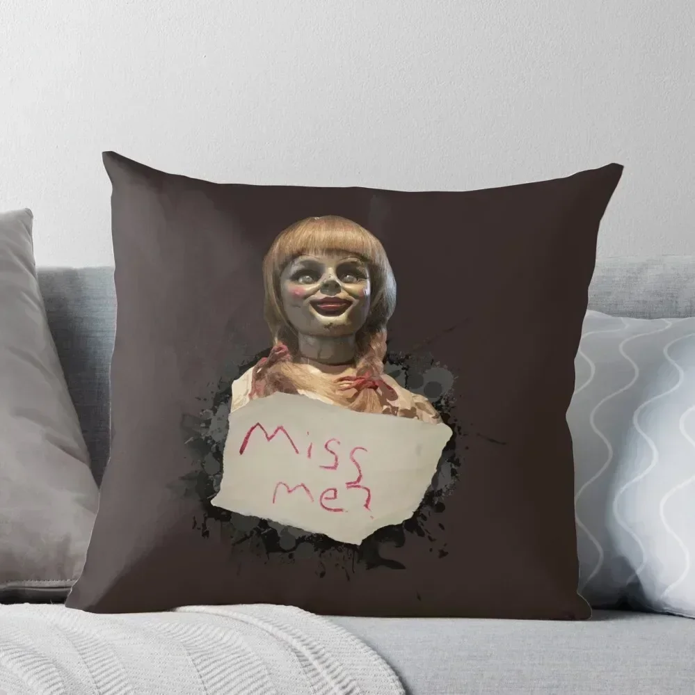 

Annabelle the Doll Throw Pillow Room decorating items Sofa Cover pillow